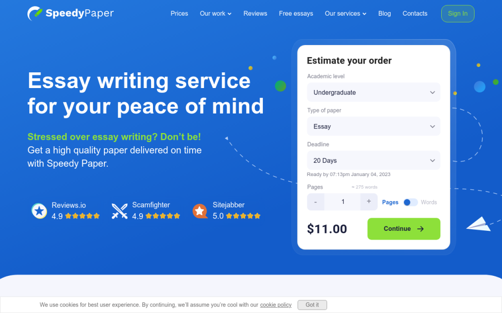 SpeedyPaper Discount